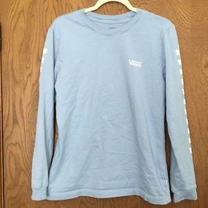 Baby Blue Women’s Vans long Sleeve
